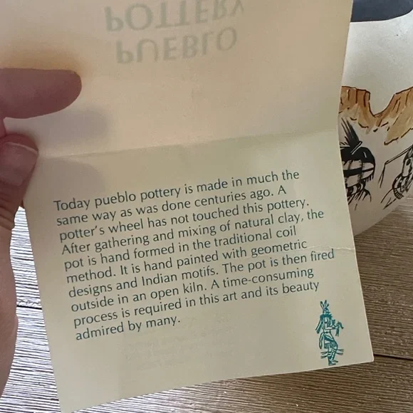 Rare Zuni Shalako Kachina “Dance”Decorative Pueblo Pottery - Picture 4 of 5